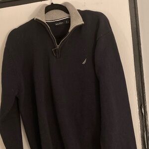 Nautica 1/4 Zip Navy Sweater❤️🌹🥰